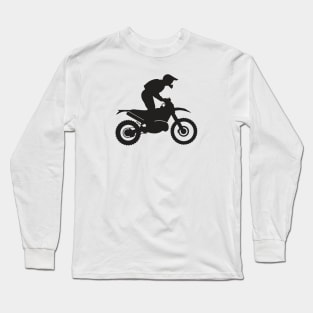 Trail Rider Silhouette Black Long Sleeve T-Shirt